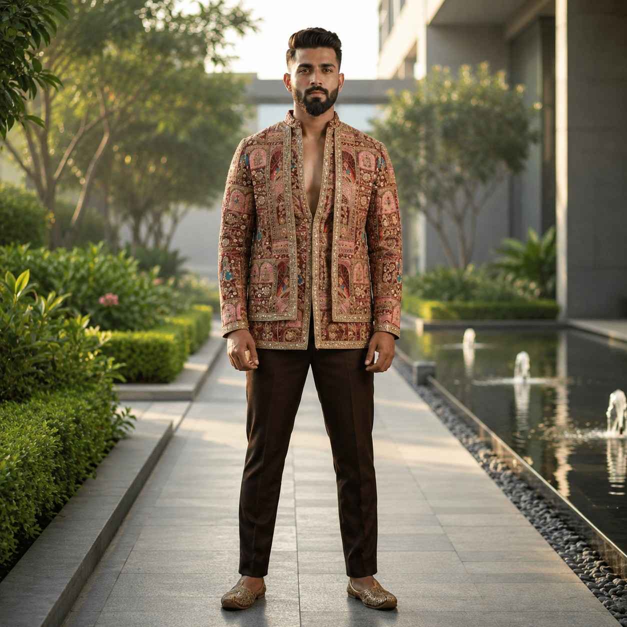 Terracotta Boutique Designer Jacket For Rent Mumbai