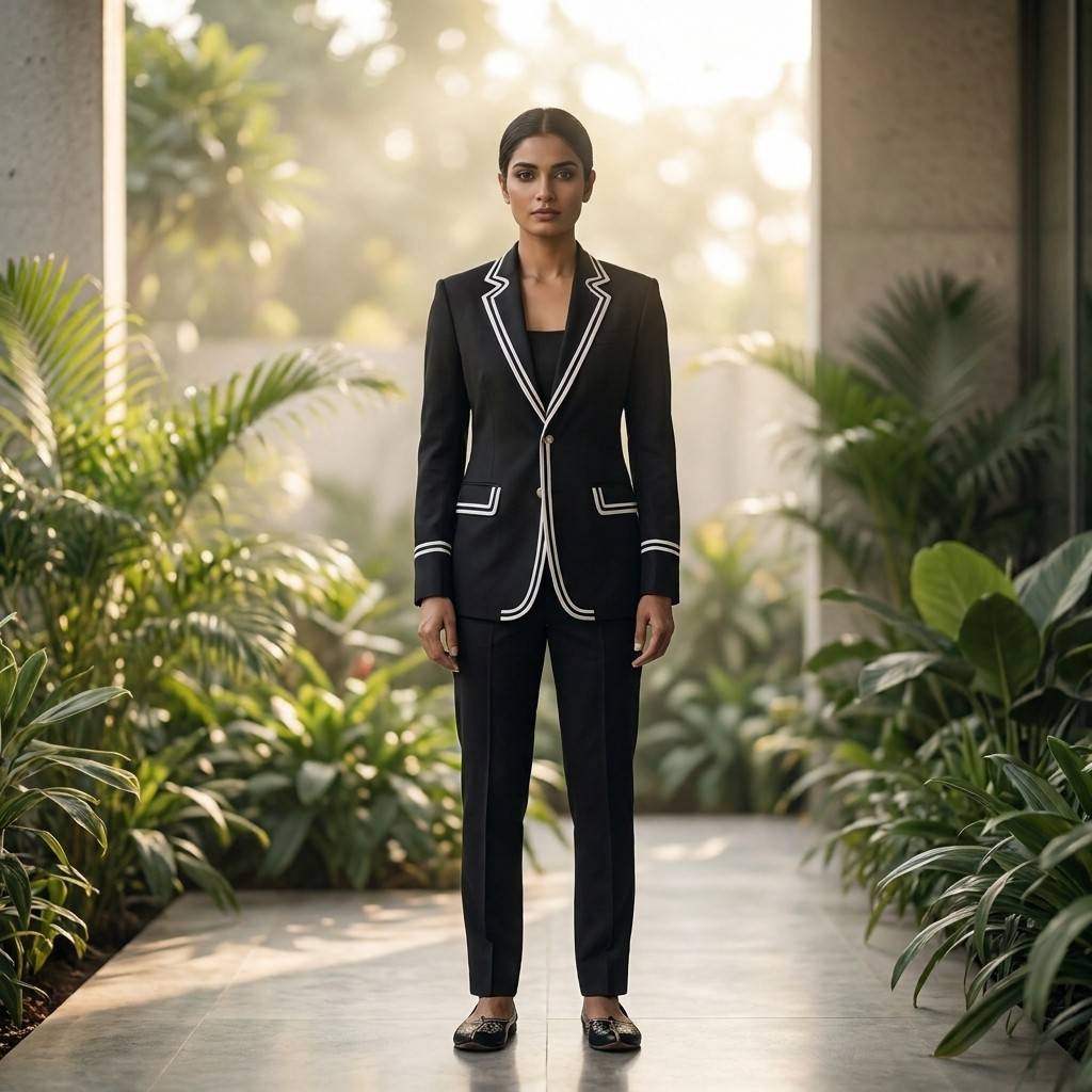 Black Tuxedo Blazer & Formal Pant 2-Piece Suit on Rent in Mumbai