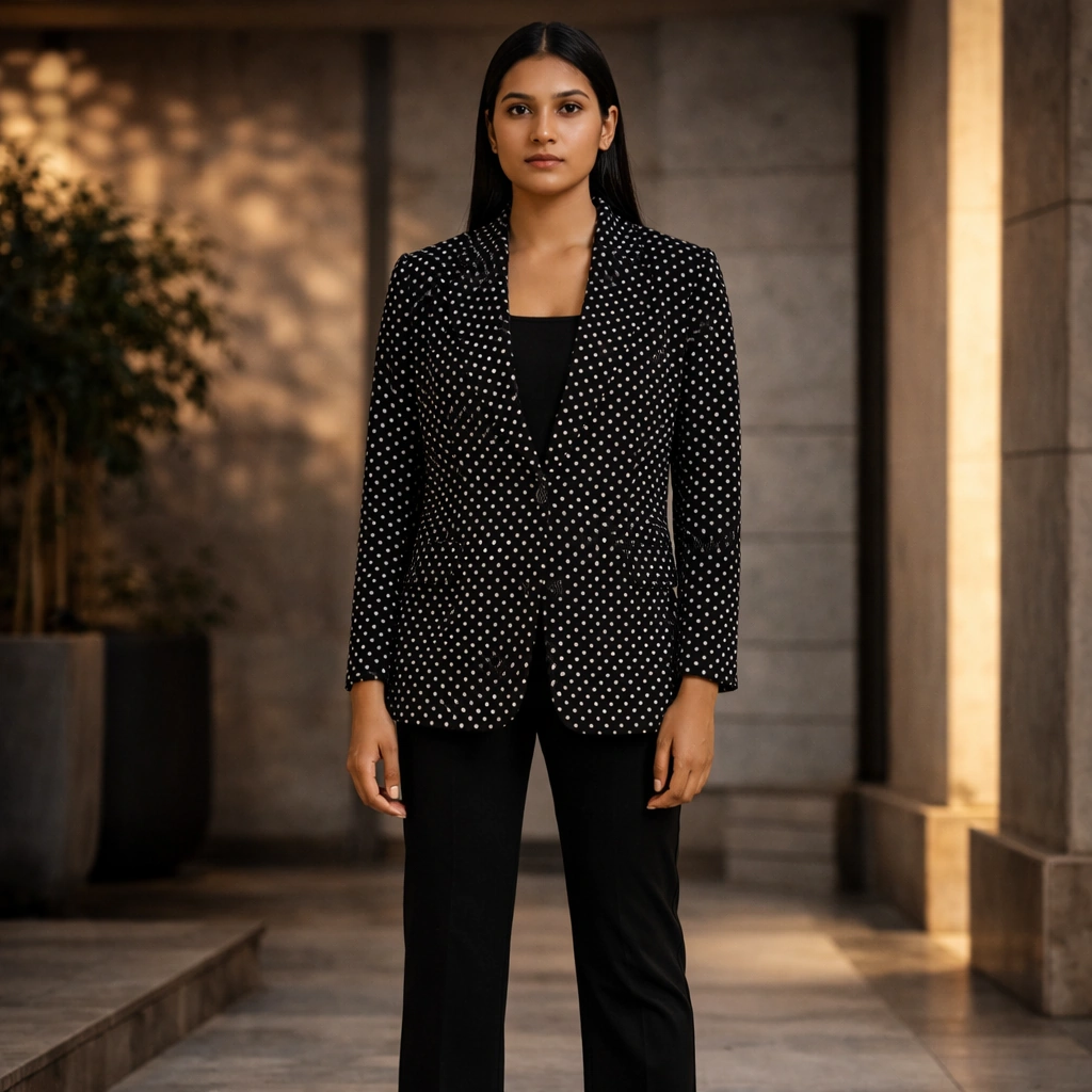 White Statement Lapel Blazer Rental Mumbai