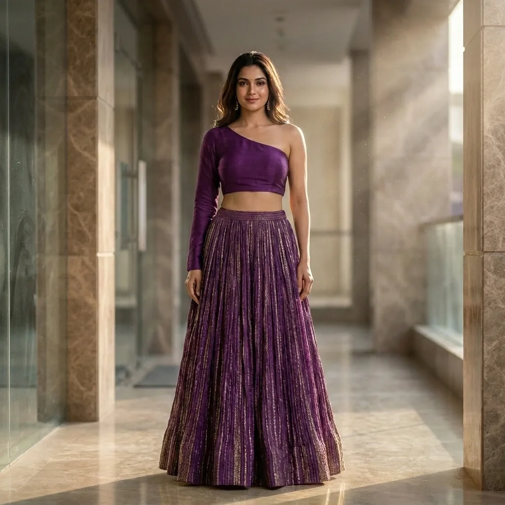Gold Premium Designer Indo Western Dress For Rent Online