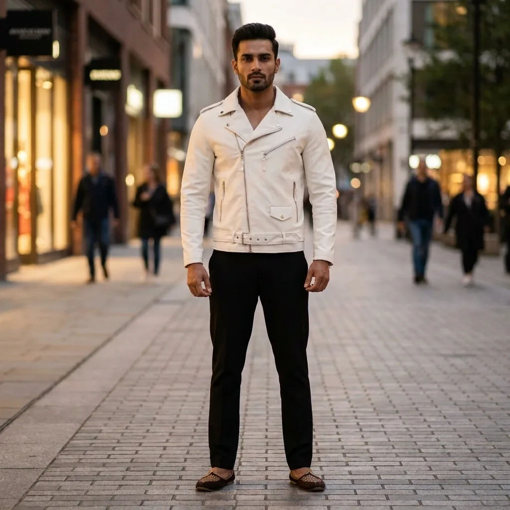 White Classic Formal Designer Jacket For Rent Mumbai