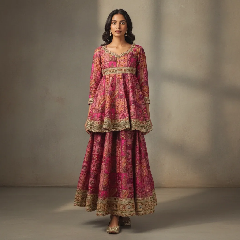 Pink Butti Festive Lehenga Choli For Rent
