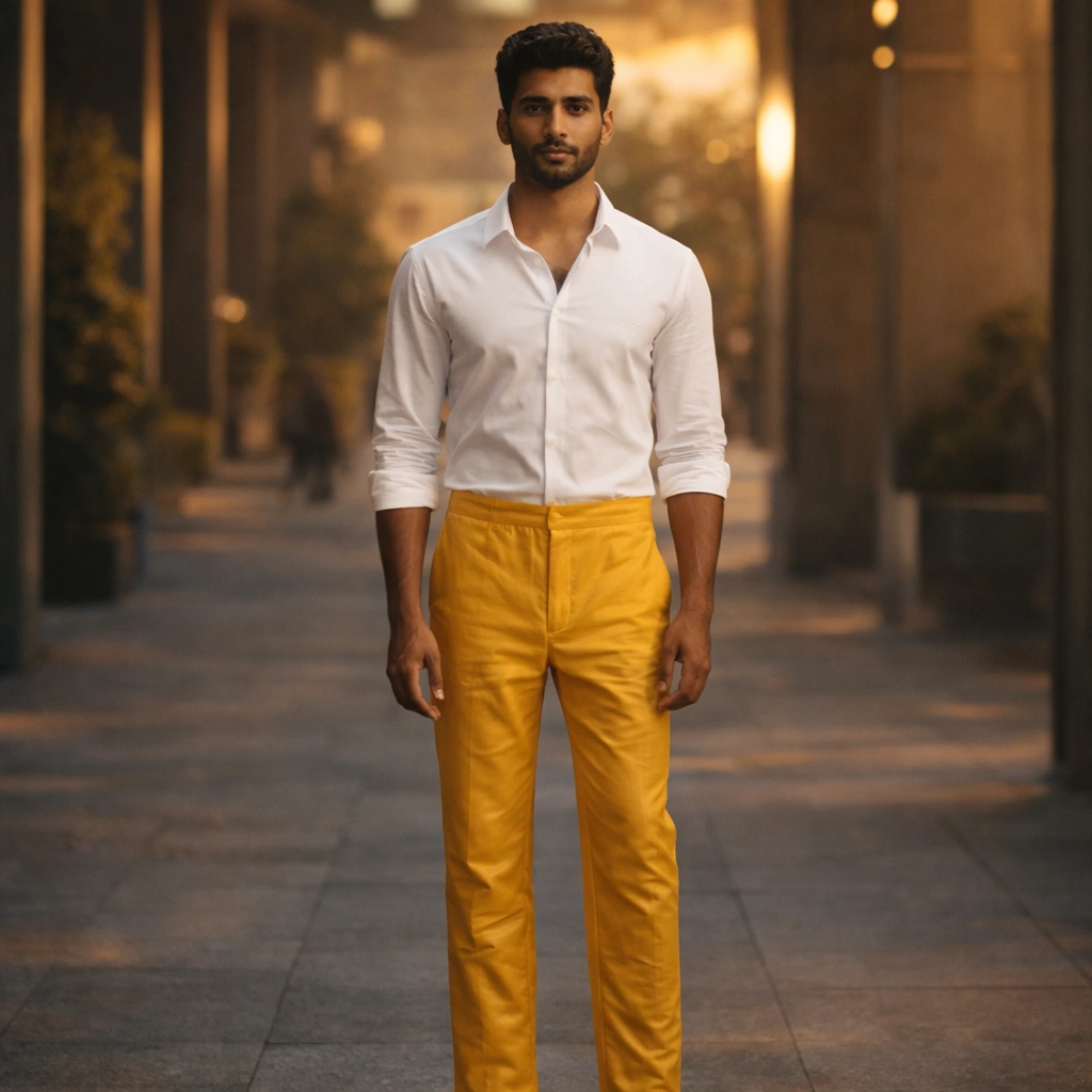 Golden Plain Pant