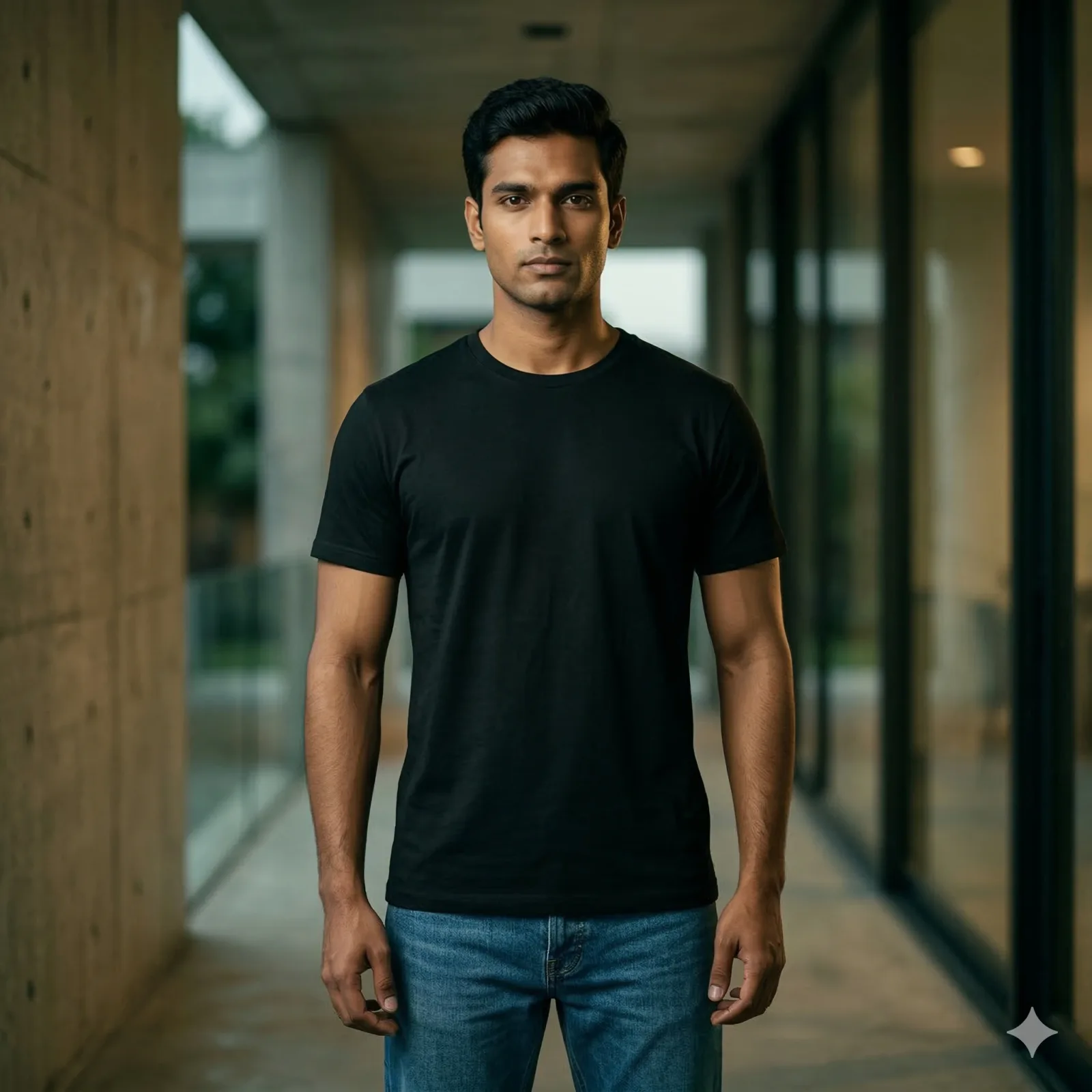 Black Crew Neck T-Shirt