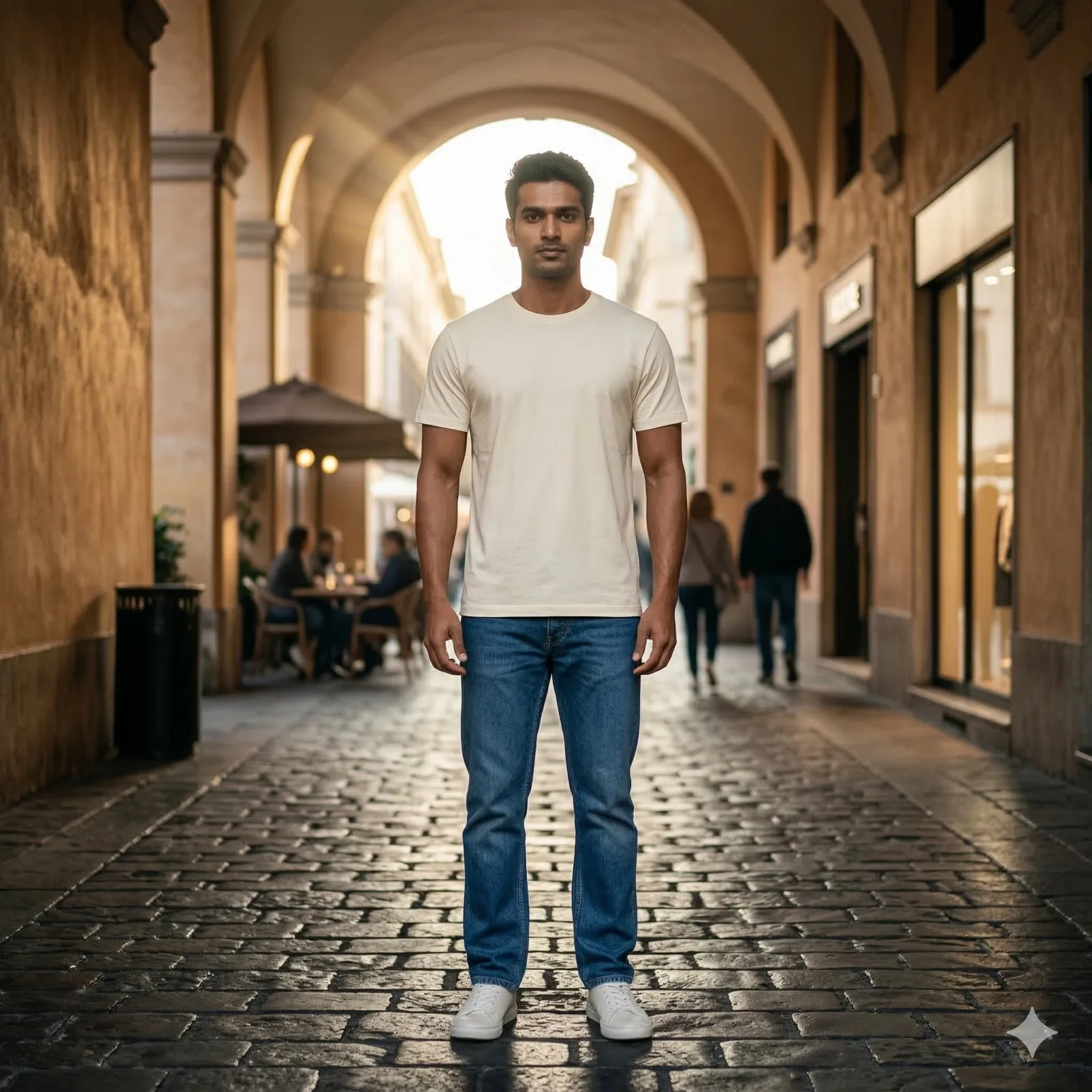 White Round Neck T-Shirt