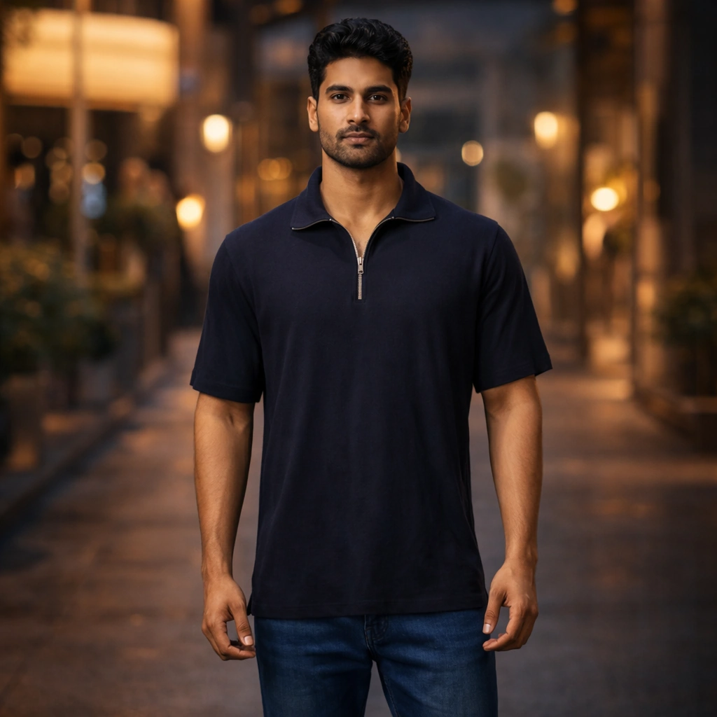 Dark Blue Plain t-shirt
