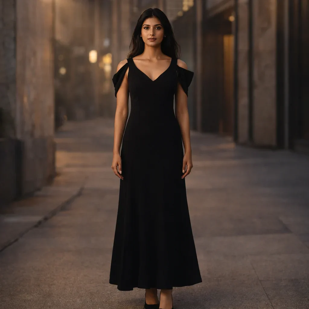Black Gown Western Dress For Rent Mumbai