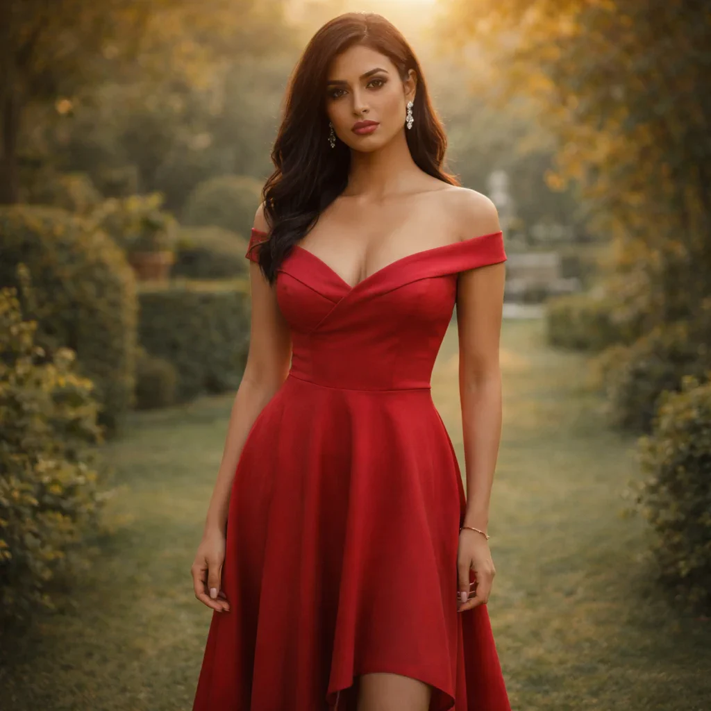 Red Statement Western Dress Rental Style