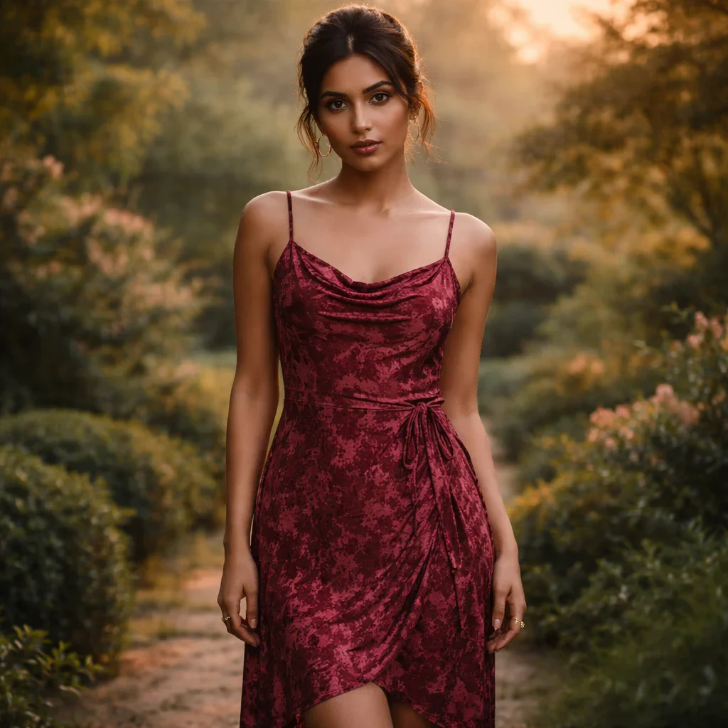 Maroon Modern Western Dress For Rent Style