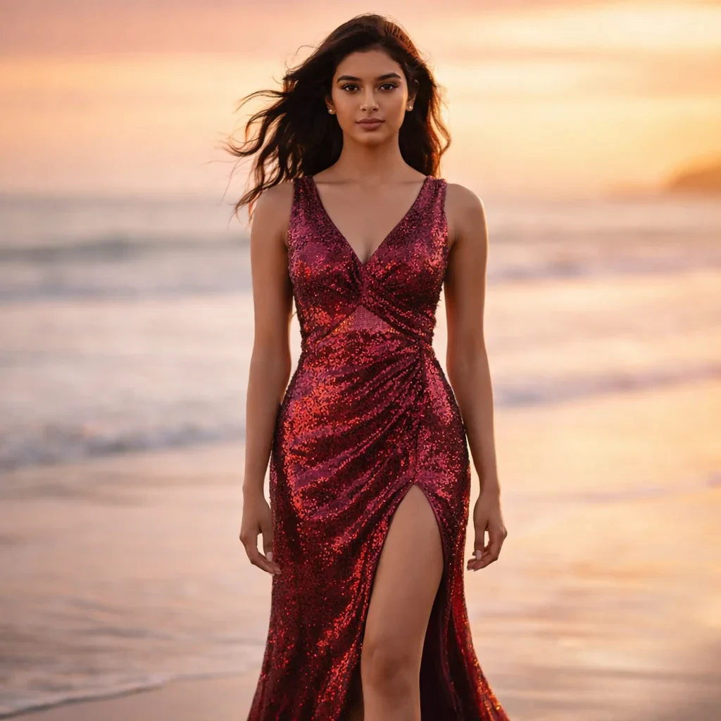 Maroon Boutique Western Dress For Rent Style